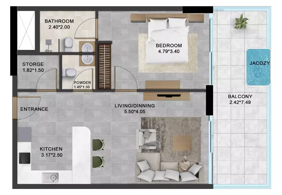 5 Bed Second Floor Plan