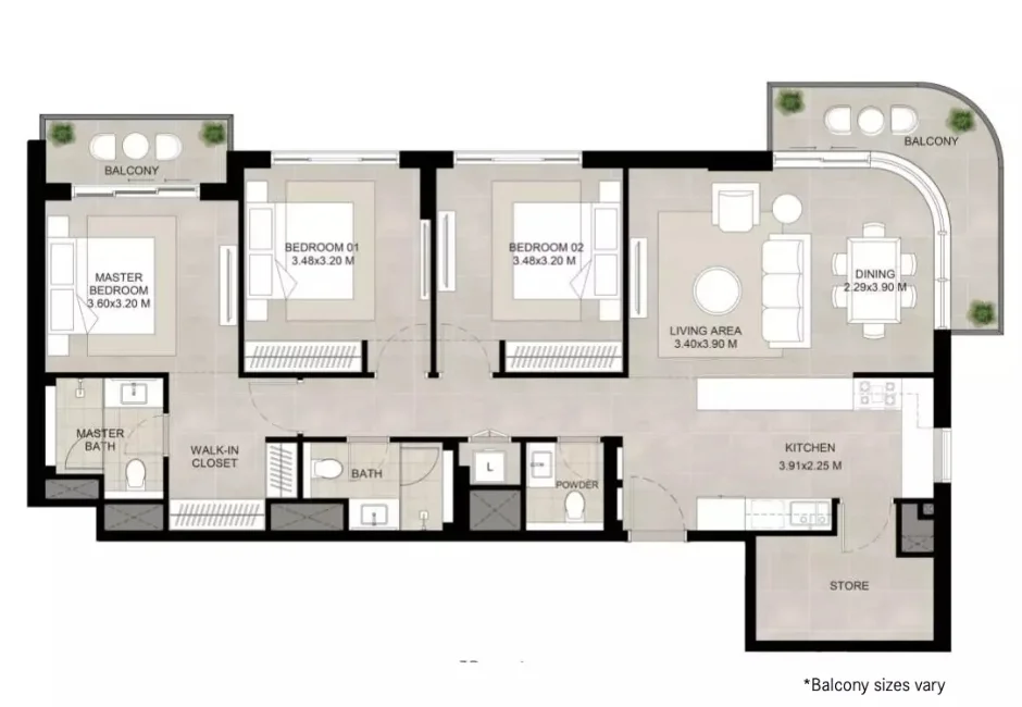 6 Bed Third Floor Plan